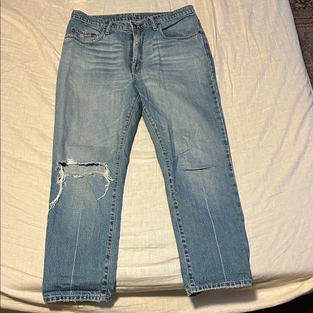 High rise relax fit denim